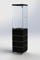 Glasmonter SUCCE 40 - Komplett - svart-svart-vit - 3 cm top