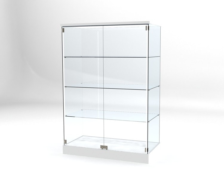 Glasvitrin BAS 60*120*180 cm med 3 cm topp - Butiksmöbler.se