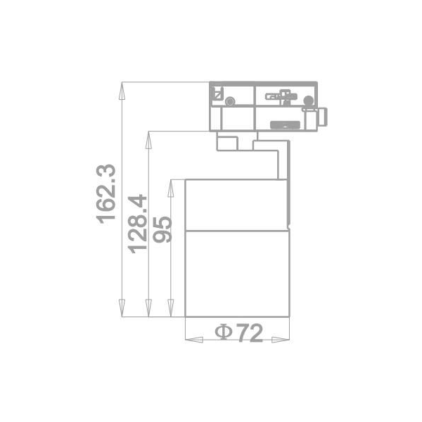 Takspot Cylinder GU10 5W 380lm