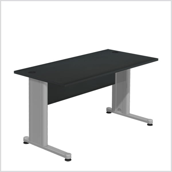 Skrivbord Standard - Metall Ben-T, hög kvalitet 138 cm, frontskiva