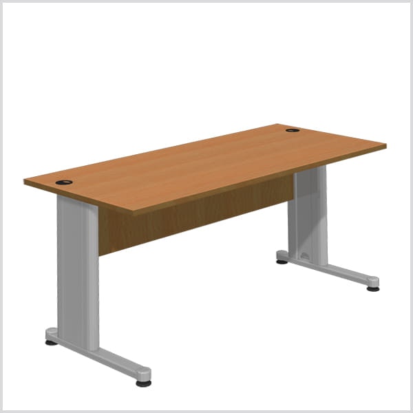 Skrivbord Standard - Metall Ben-T, hög kvalitet 158 cm, frontskiva