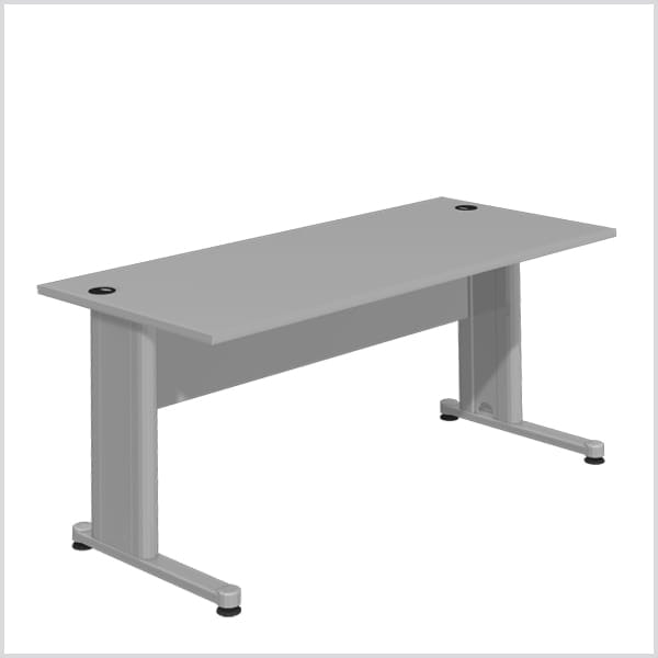 Skrivbord Standard - Metall Ben-T, hög kvalitet 158 cm, frontskiva