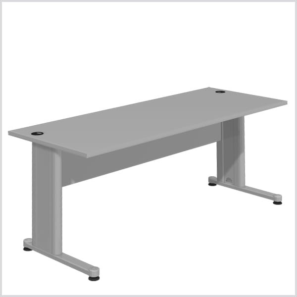 Skrivbord Standard - Metall Ben-T, hög kvalitet 178 cm, frontskiva