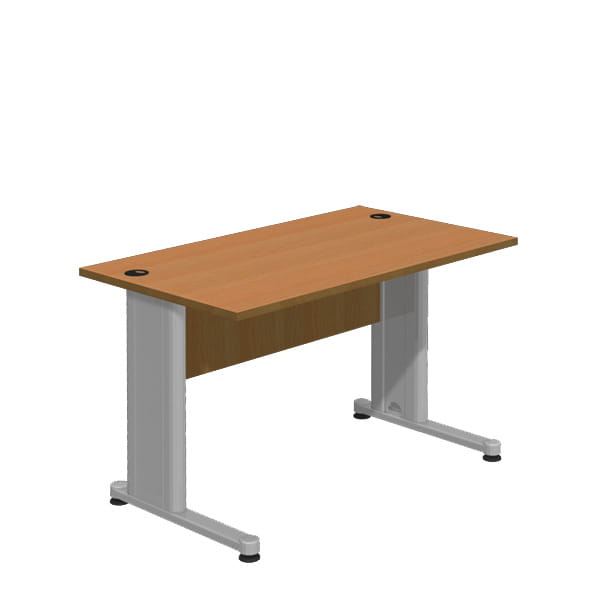Skrivbord Standard - Metall Ben-T, hög kvalitet 118 cm, frontskiva