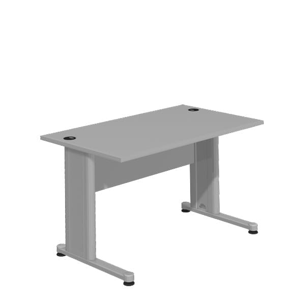 Skrivbord Standard - Metall Ben-T, hög kvalitet 118 cm, frontskiva