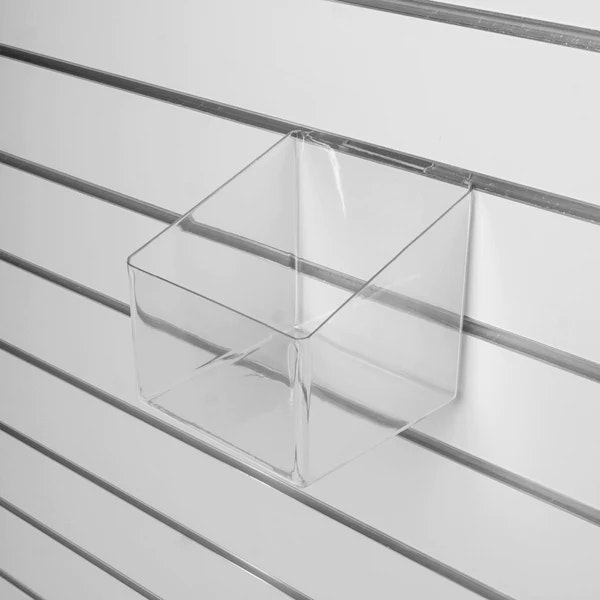 Plastbox för spårpanel  Transparent 14,8x15x15cm