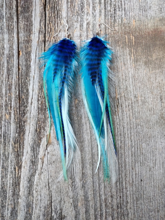 Feather Earrings Pair #2102
