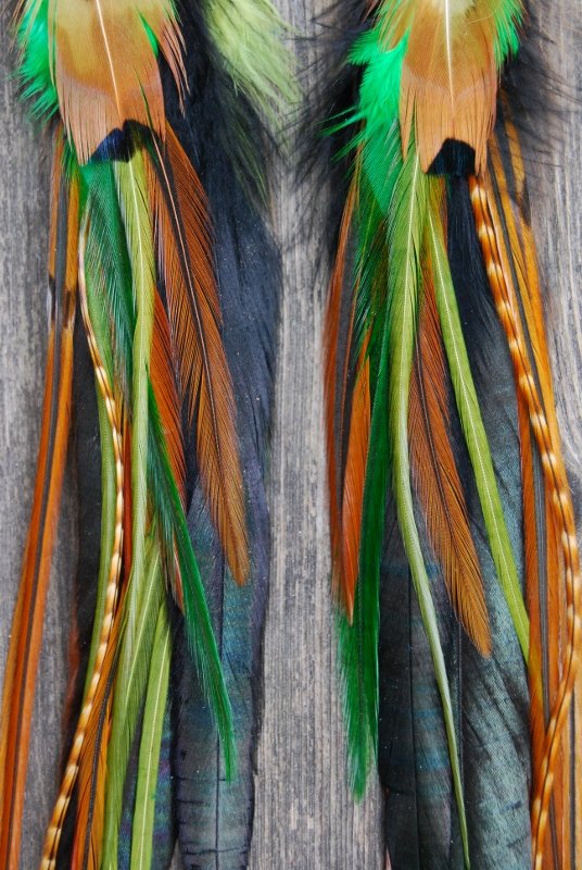 Forest Feathers single earring