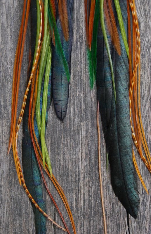 Forest Feathers single earring