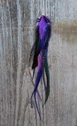 Lavender fields Single feather earring