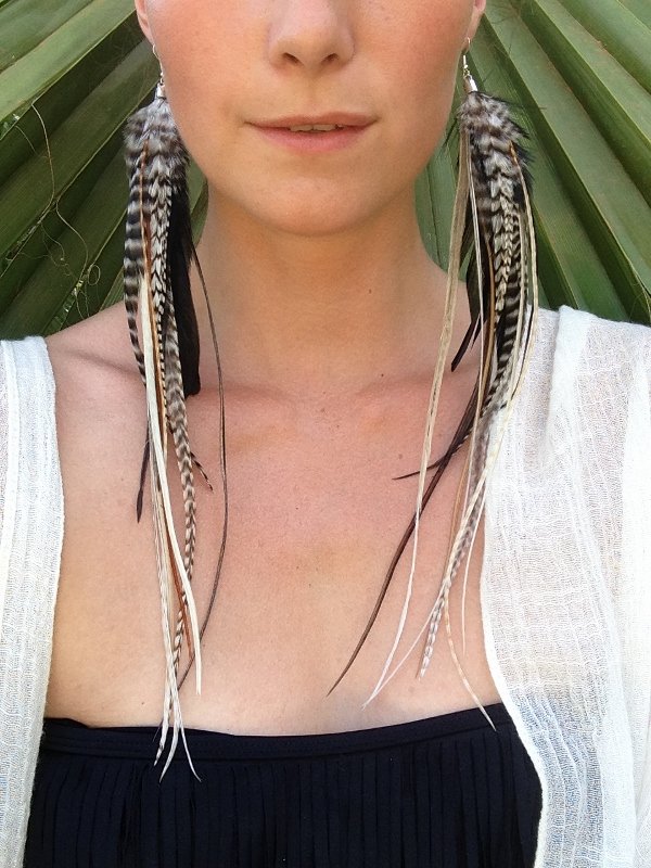 Mix Feather Earrings