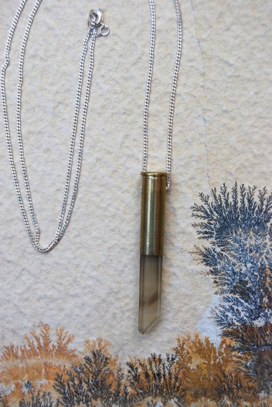 Smoky quartz crystal bullet #1