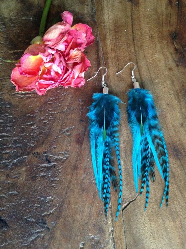 Coachella Feather Earrings