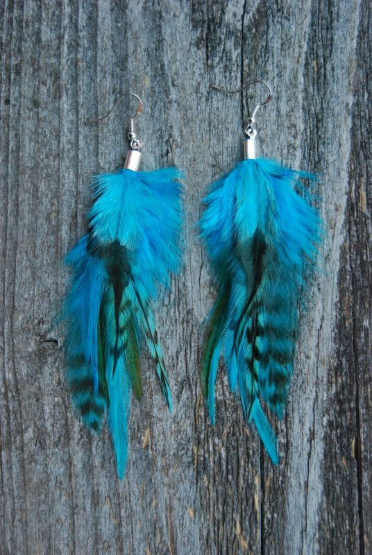 This must be heaven Feather Earrings