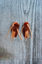 Beetle Feather Earrings