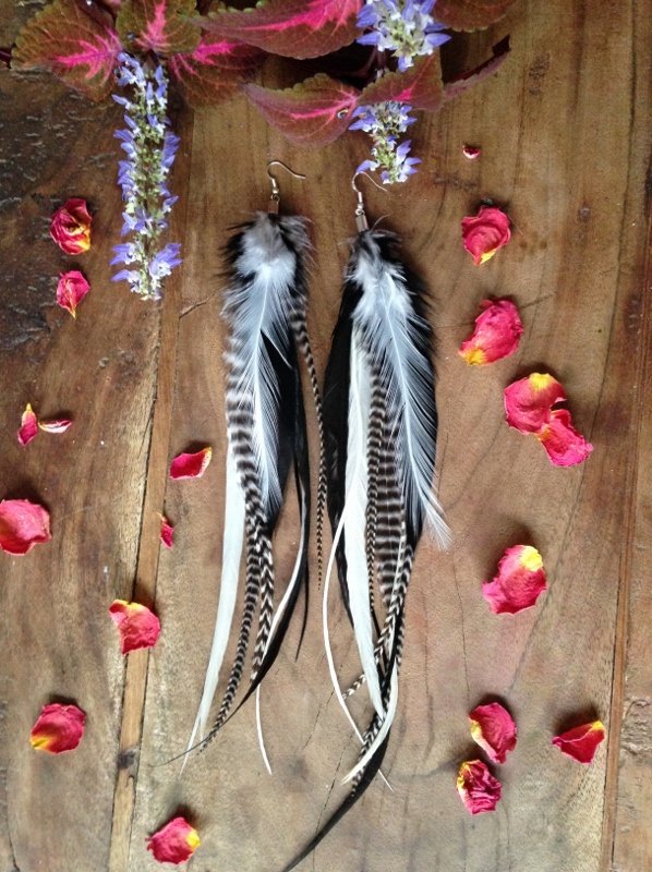 Ready for anything Feather earrings