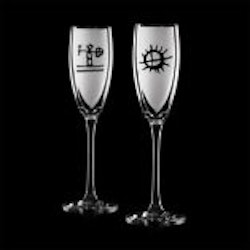 Champagneglas "frost" 2-pack