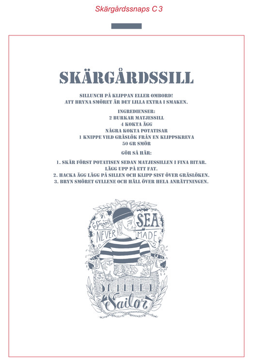 Stikkan Design, handduk "Skärgårdssill"