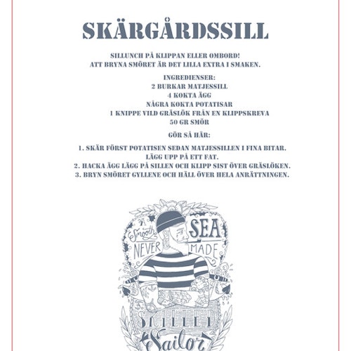 Stikkan Design, handduk "Skärgårdssill"
