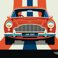 Poster Aston martin 50x70