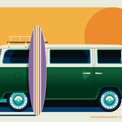 Poster Volkswagen buss 50*70