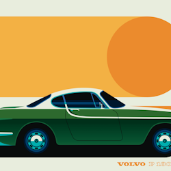 Poster Volvo P1800 30*40
