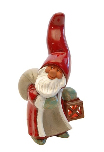 Tomte stor med belysning