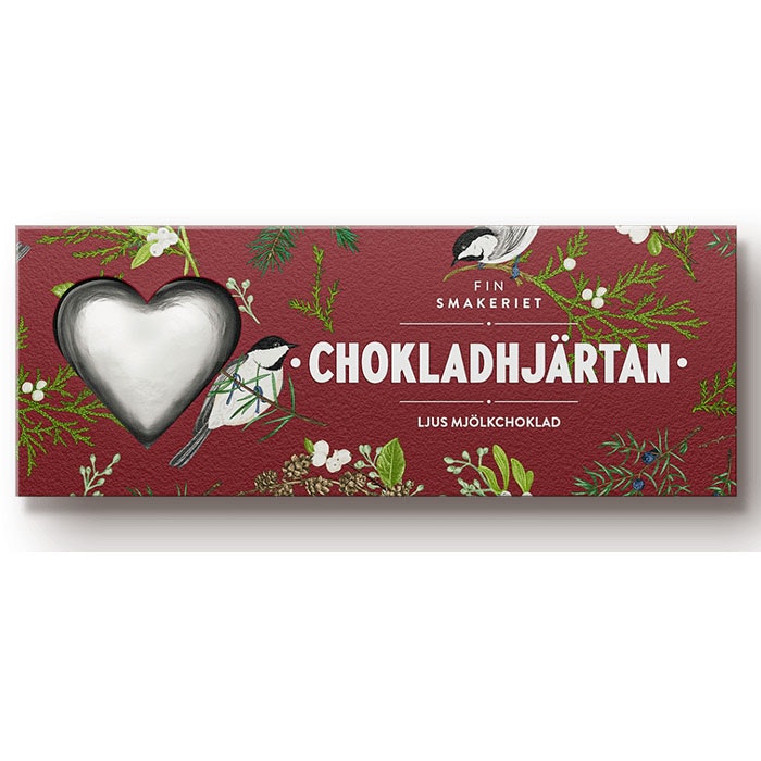 Chokladhjärtan mjölkchoklad 30gr