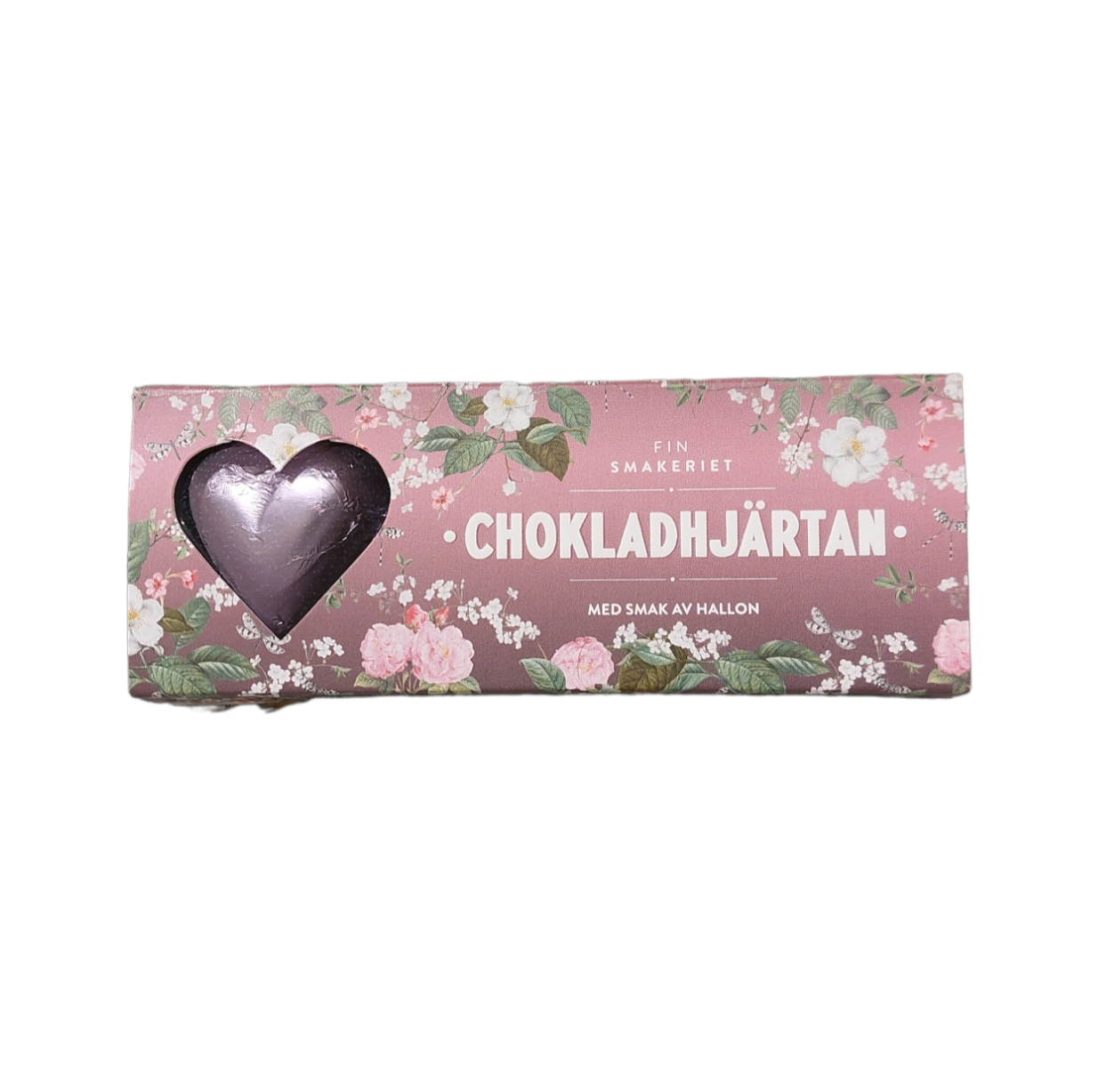 Chokladhjärtan hallon 30gr