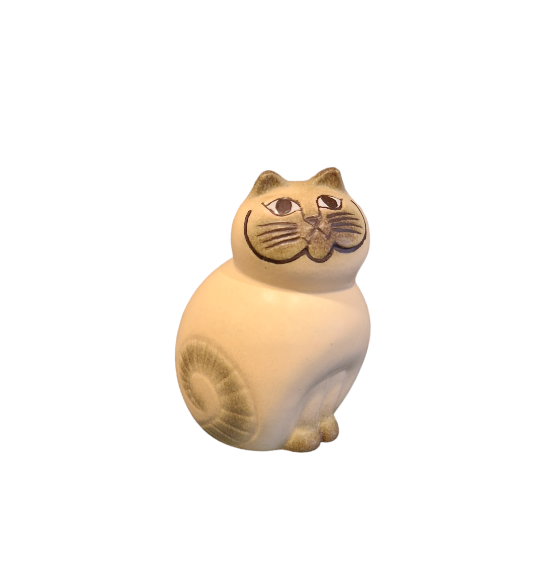 Katten Mia mini vit/grå