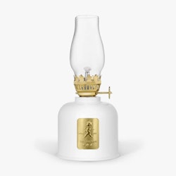 Fotogenlampa vit/guld