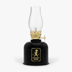 Fotogenlampa svart/guld