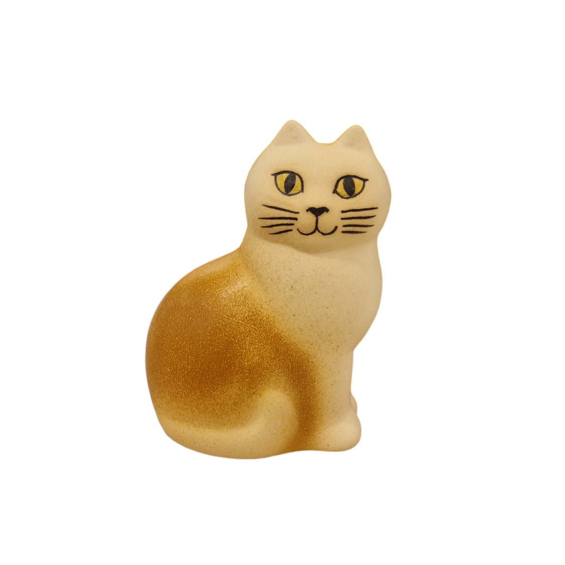 Katten Måns mini vit/brun