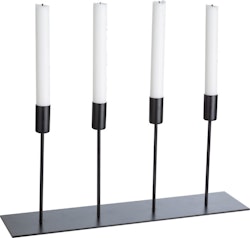 Ljusstake metall, svart
