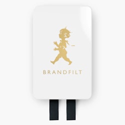 Brandfilt vit/guld