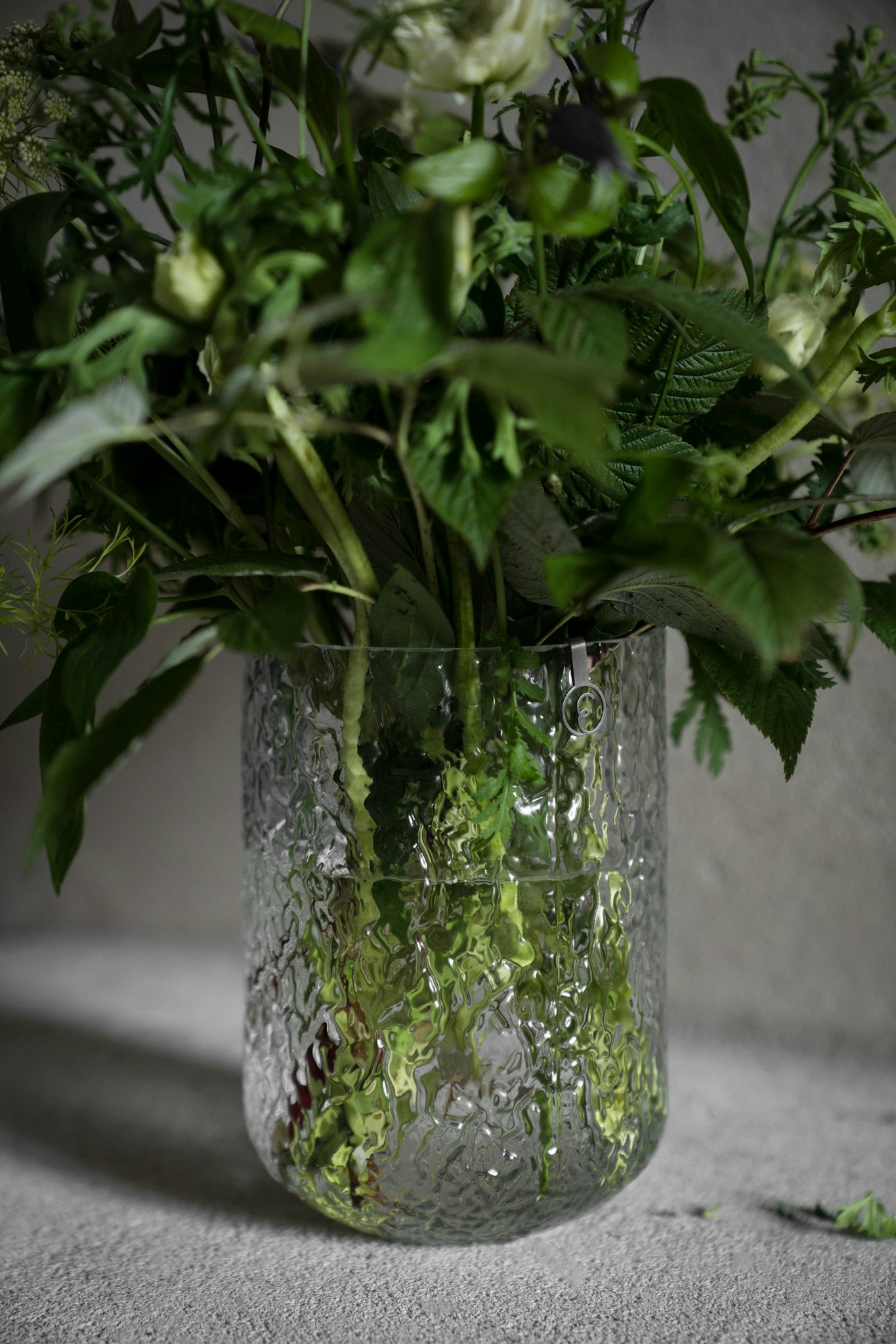 Glasvas mönstrat glas