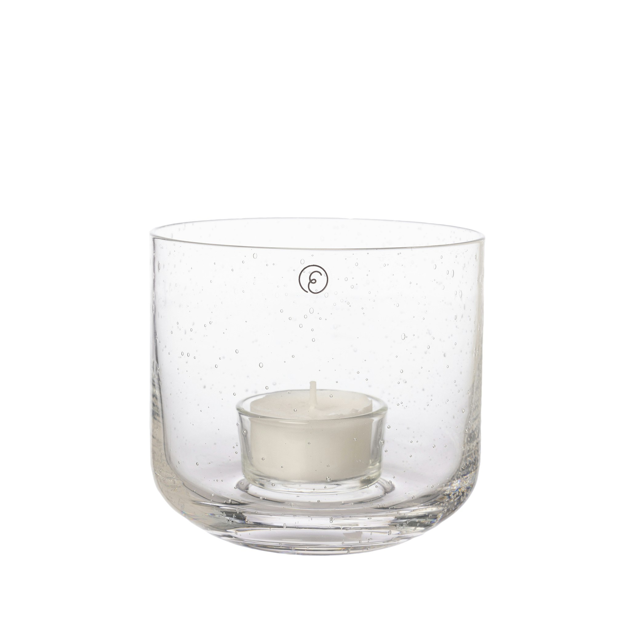 Ljuslykta bubbligt glas