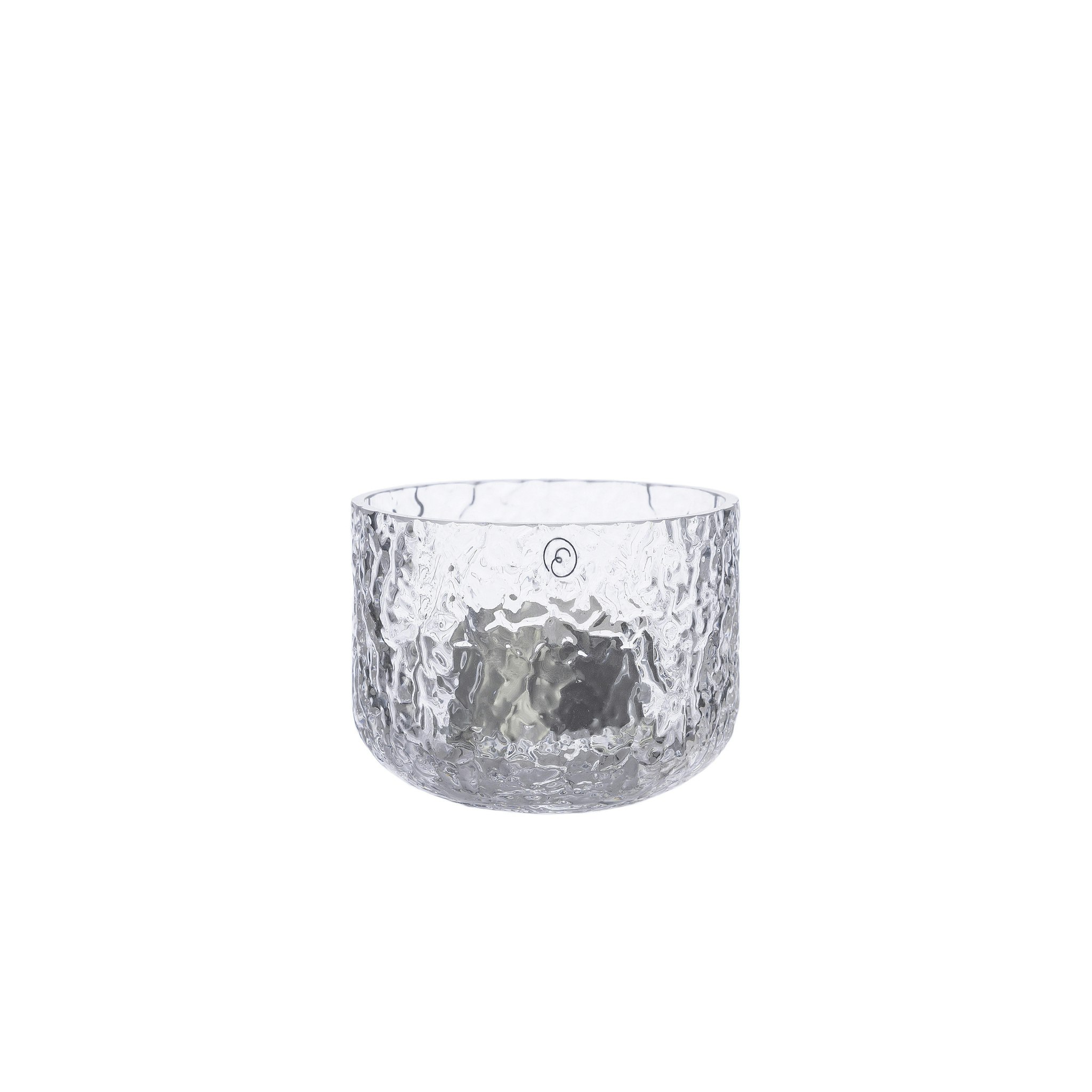 Ljuslykta mönstrat glas