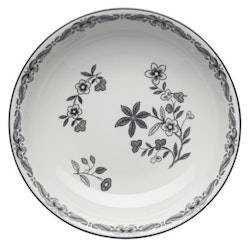 Tallrik djup 22 cm svart