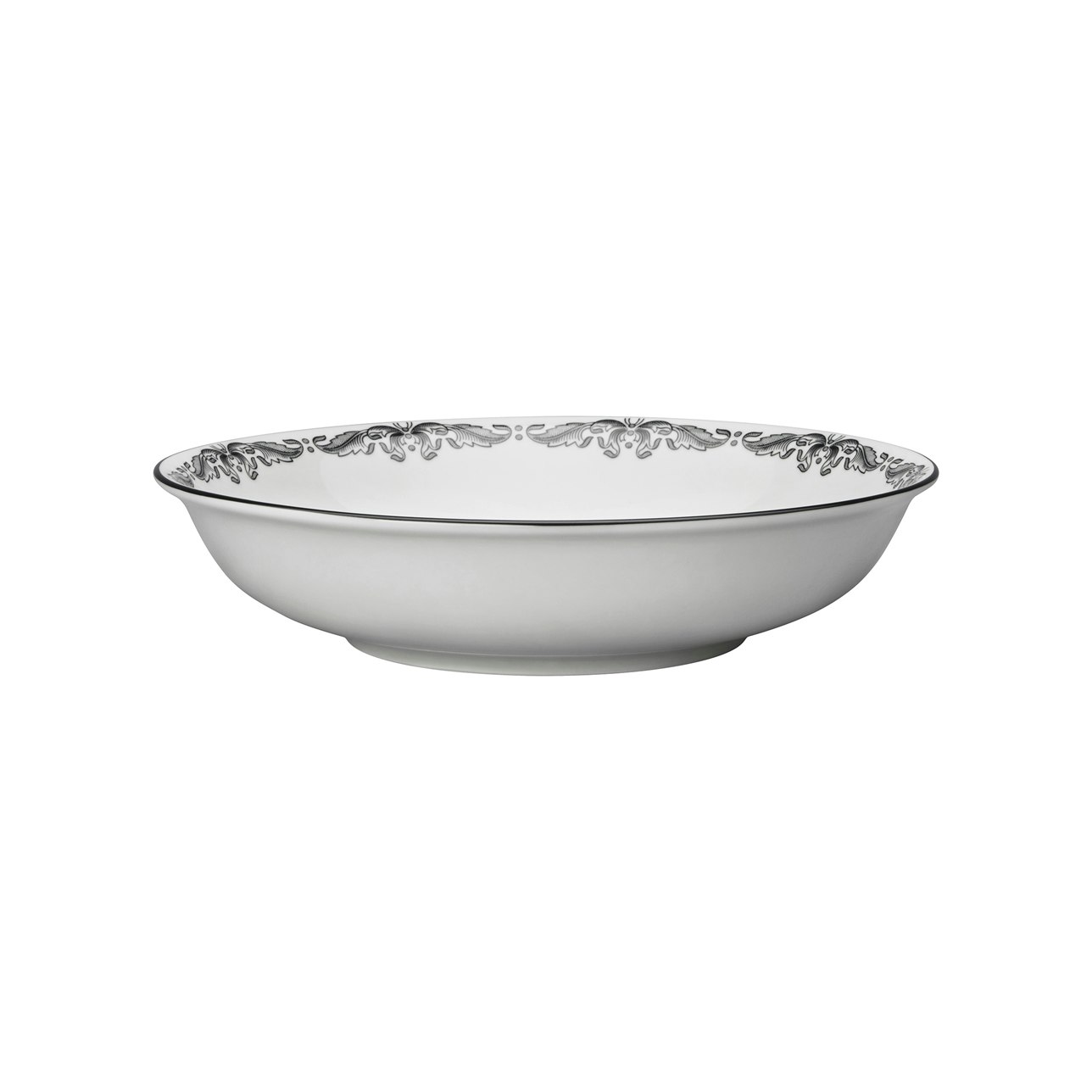 Tallrik djup 22 cm svart