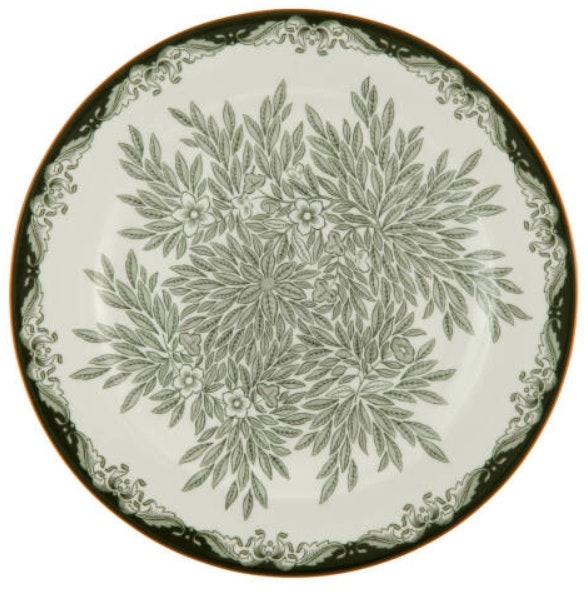 Tallrik 27 cm Floris grön
