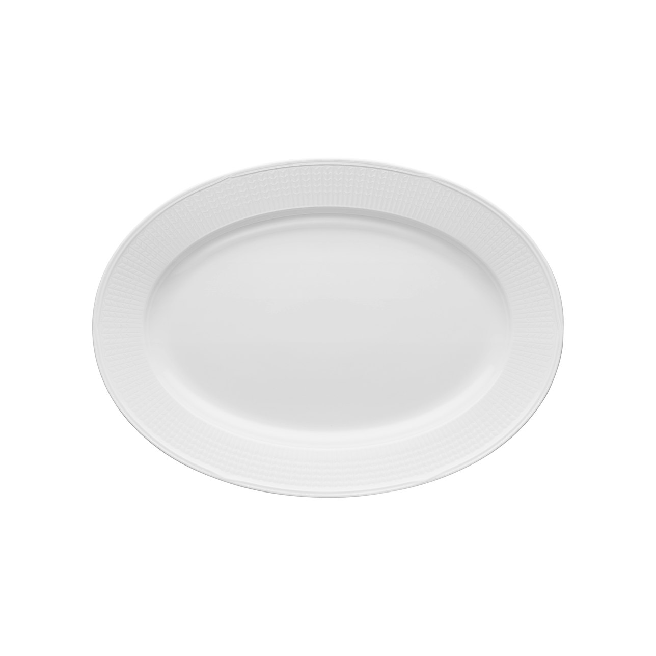 Serveringsfat ovalt 40x29 cm snö