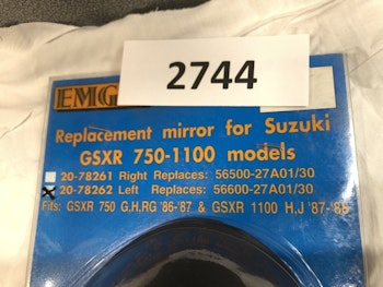 Emgo Backspegel Vänster Suzuki GSXR750-1100 -87