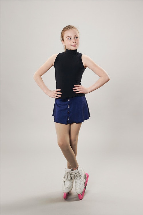 Ice skating skirt navy - line of 4 - passionice