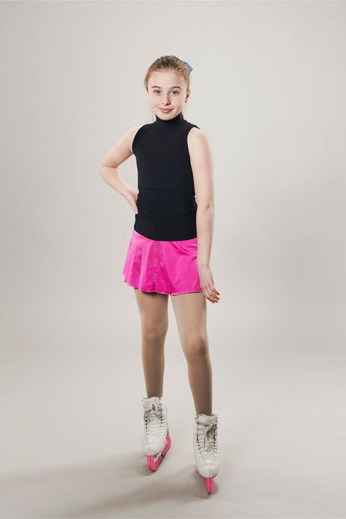 Ice skating skirt pink - line of 4 - passionice