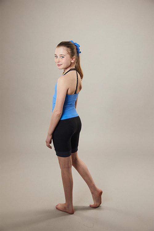 ice skating tank top - on off - blue - side