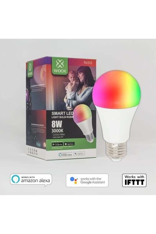 Woox R4553 Smart LED-lampa E27 RGB - teki.se