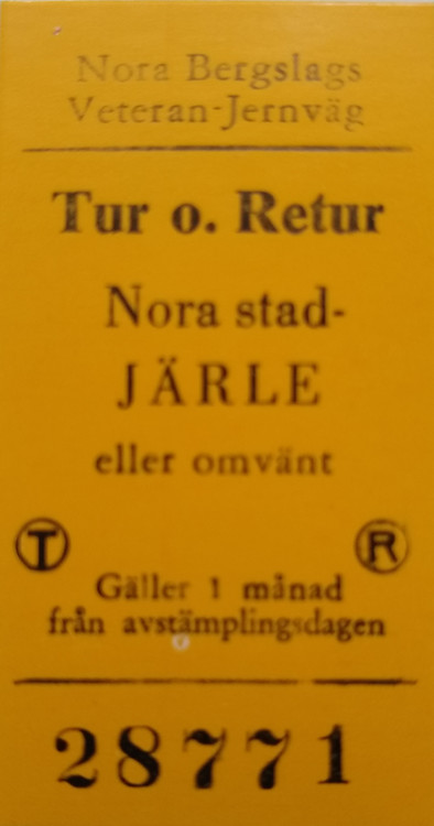 Premiären - Ångtåg Nora - Järle