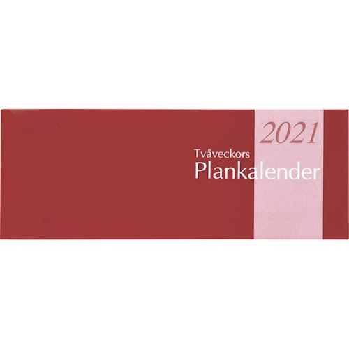 Kalender Tvåveckors Plankalender 2021