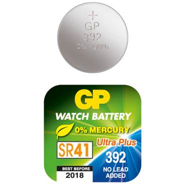 Batteri GP Silveroxid SR41 392
